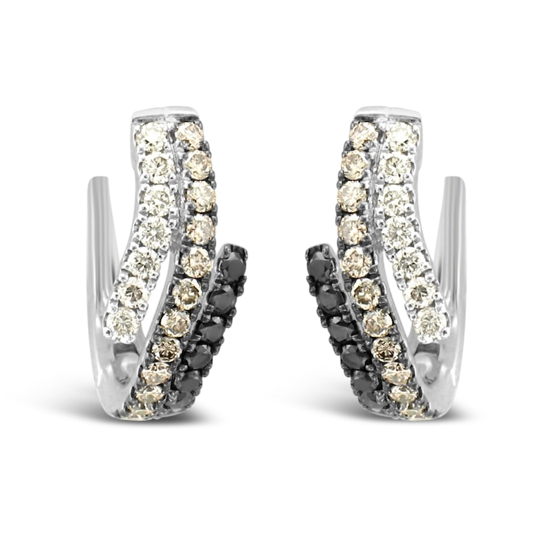 Le Vian Diamond Earrings 7/8 ct tw Vanilla Gold Plated