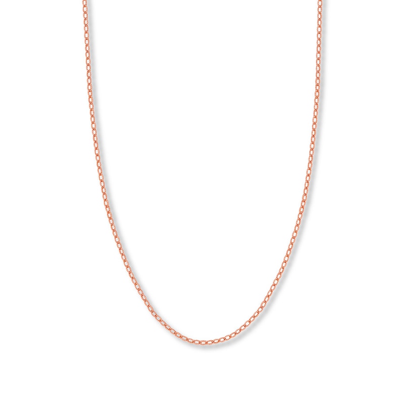 24" Solid Rolo Chain Rose Gold Plated Appx. 2.15mm