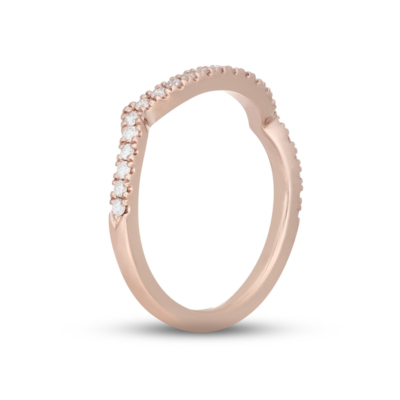 Neil Lane Diamond Wedding Band 1/4 ct tw Rose Gold Plated