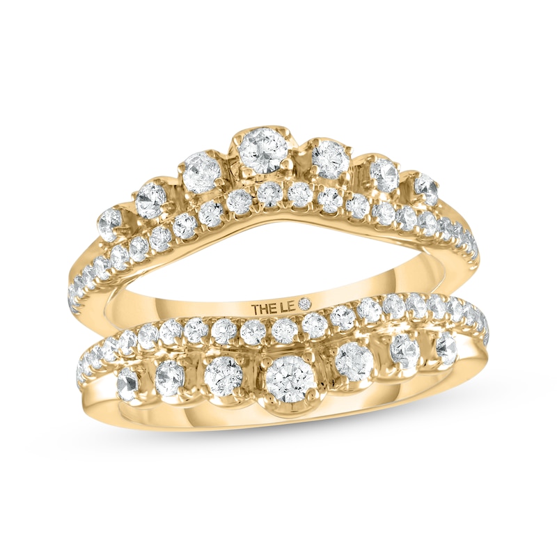 THE LEO Diamond Enhancer Ring 1 ct tw Round-cut Yellow Gold Plated