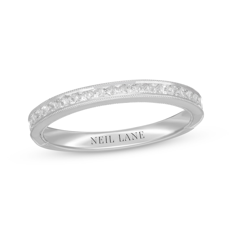 Neil Lane Princess-Cut Diamond Wedding Band 5/8 ct tw White Gold Plated