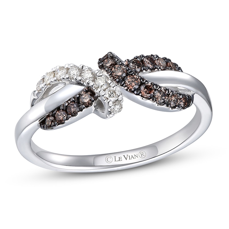 Le Vian Diamond Ring 1/4 ct tw Vanilla Gold Plated