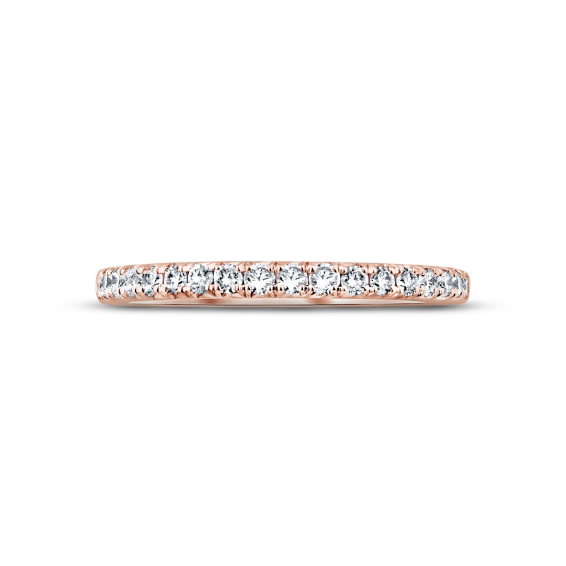 Monique Lhuillier Bliss Diamond Wedding Band 1/3 ct tw Round-cut Rose Gold Plated