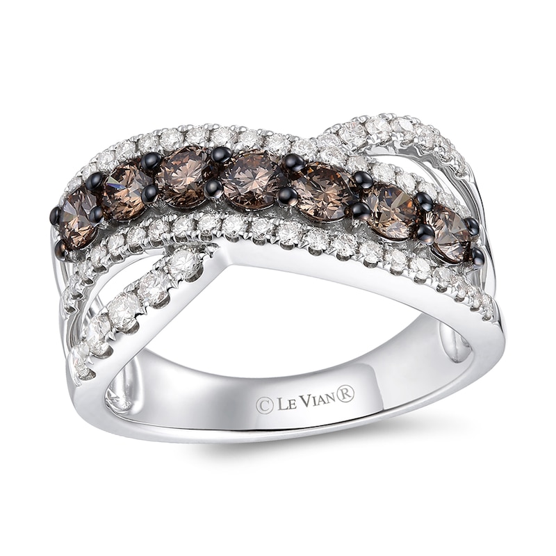 Le Vian Diamond Ring 1-1/3 ct tw Vanilla Gold Plated