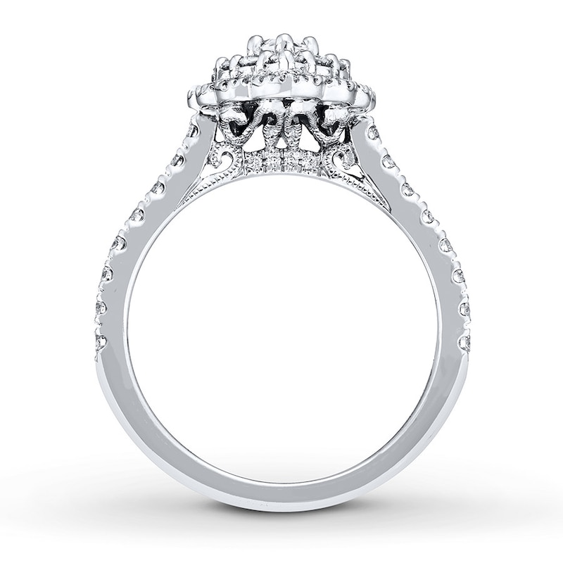 Neil Lane Engagement Ring 1-1/8 ct tw Diamonds White Gold Plated
