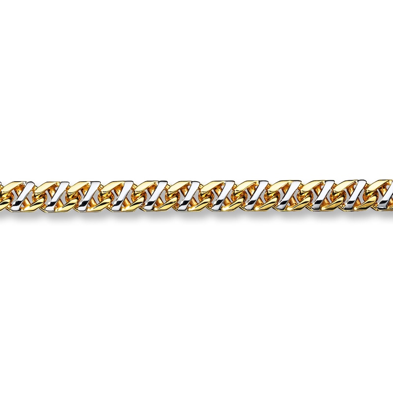 Solid Mariner Necklace Two-Tone Gold Plated 22"