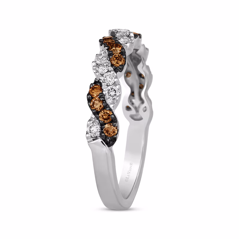 Le Vian Chocolate Twist Diamond Ring 1/2 ct tw 14K Vanilla Gold