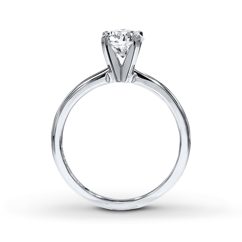 THE LEO Diamond Artisan Ring 1 ct tw Round-cut White Gold Plated