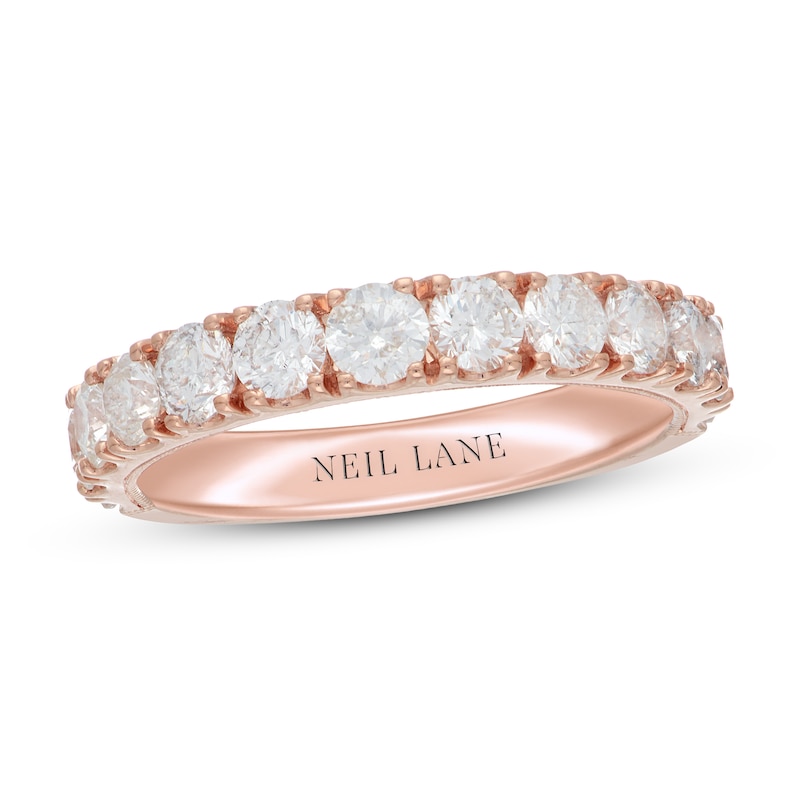 Neil Lane Diamond Anniversary Band 1-1/2 ct tw Rose Gold Plated