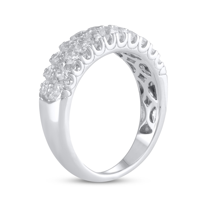 Lab-Created Diamonds by Anniversary Band 1-1/2 ct tw White Gold Plated
