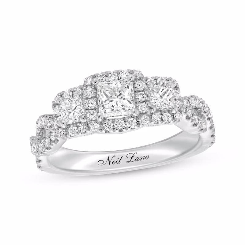 Neil Lane Engagement Ring 1-1/8 ct tw Diamonds 14K White Gold
