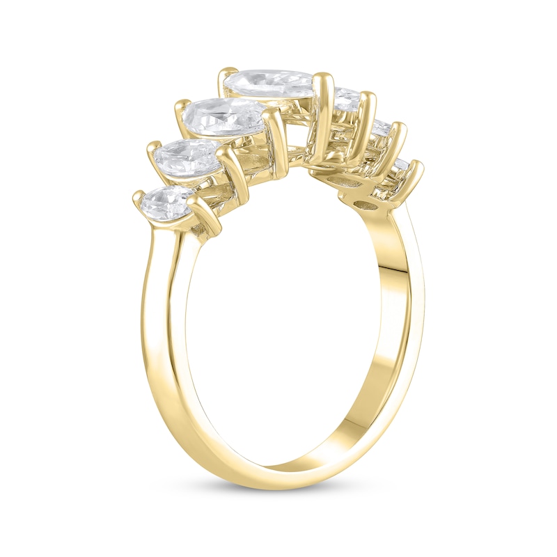Lab-Created Diamonds by Marquise-Cut Anniversary Band 2 ct tw Yellow Gold Plated