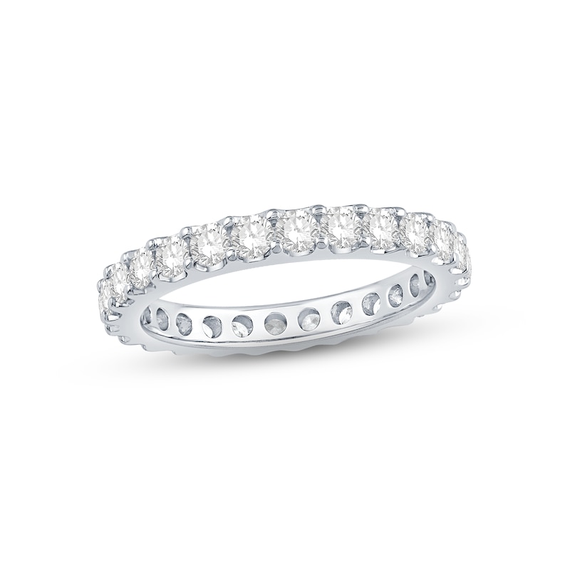 Diamond Eternity Ring 1-1/2 ct tw Round-cut White Gold Plated