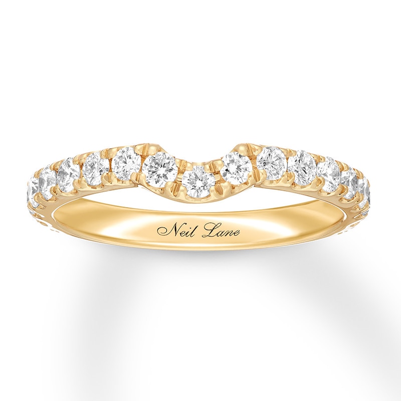 Neil Lane Wedding Band 5/8 ct tw Diamonds Yellow Gold Plated