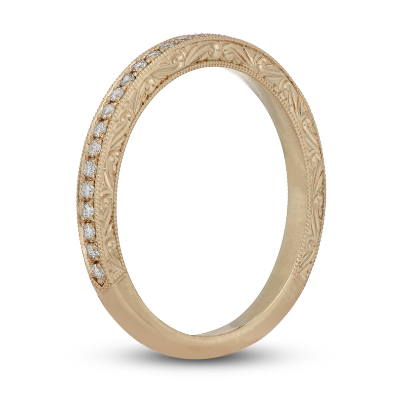 Neil Lane Diamond Wedding Band 1/5 ct tw Round-cut Yellow Gold Plated