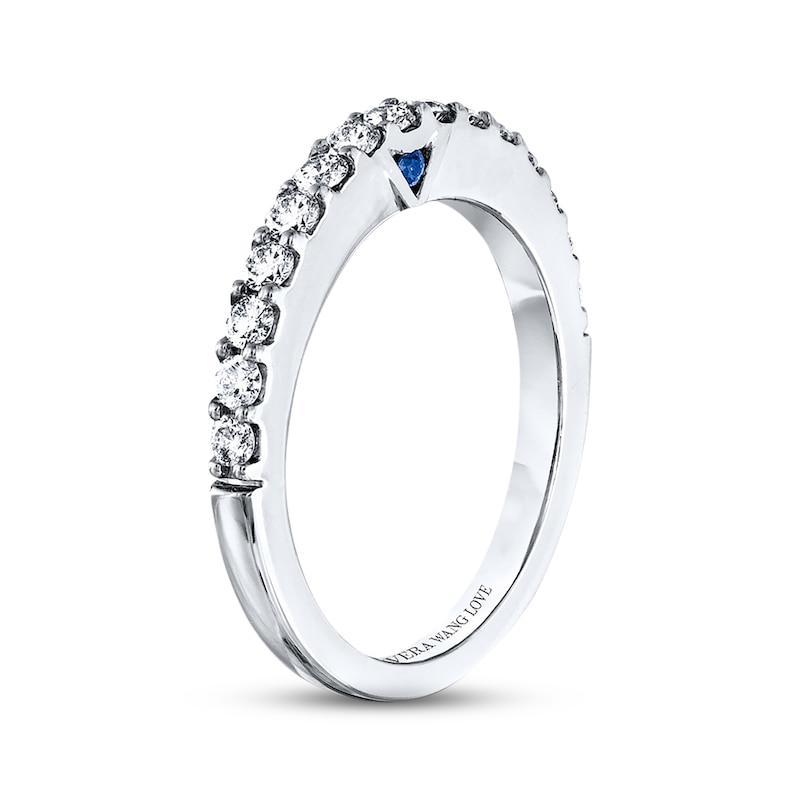 Wedding Band 1/2 ct tw Round-cut Diamonds White Gold Plated Band