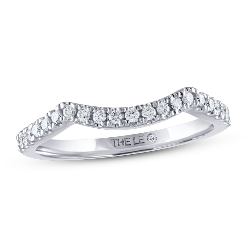 THE LEO Diamond Wedding Band 1/5 ct tw Round-cut White Gold Plated