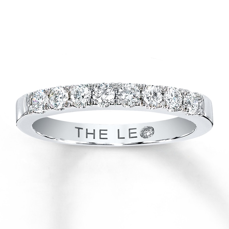 THE LEO Diamond Anniversary Band 3/8 ct tw Round-cut White Gold Plated