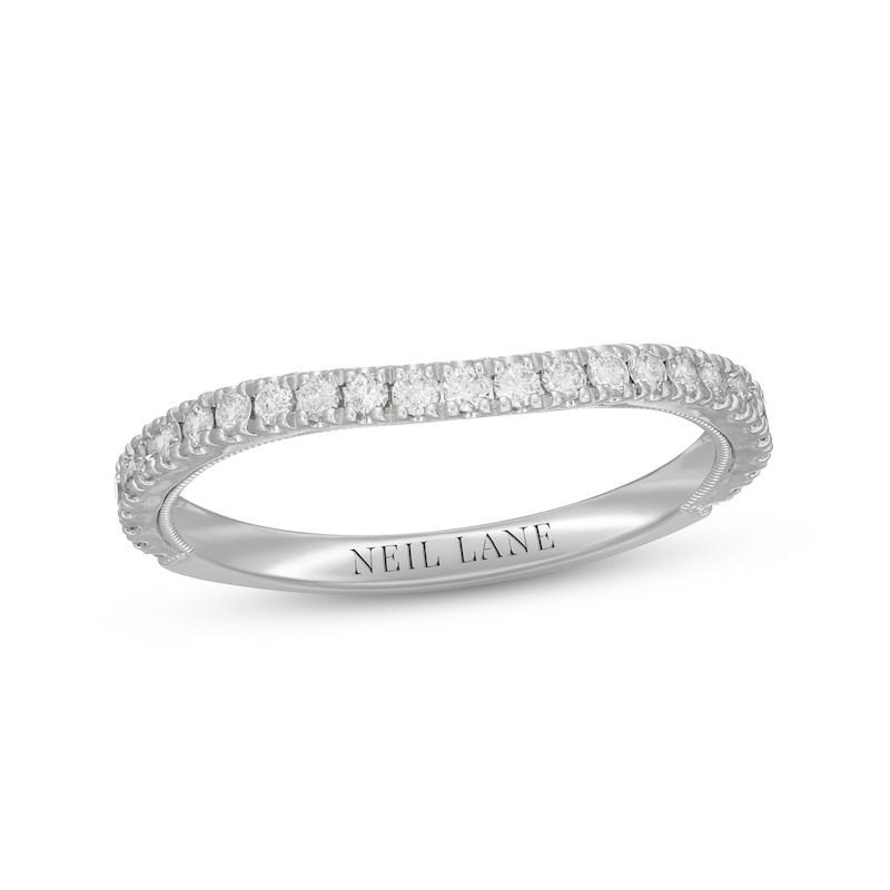 Neil Lane Diamond Wedding Band 1/3 ct tw Round-cut White Gold Plated