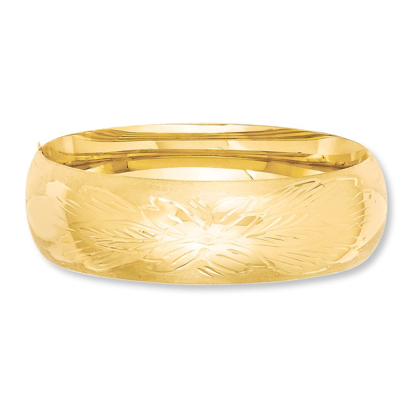 Bangle Bracelet Yellow Gold Plated