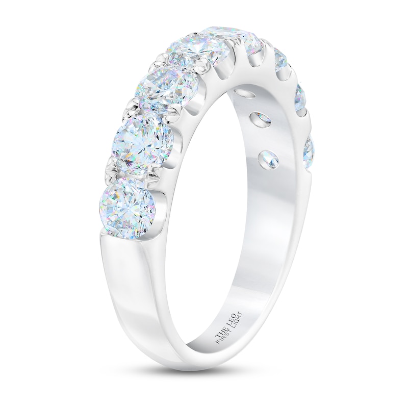 THE LEO First Light Diamond Anniversary Ring 2 ct tw White Gold Plated