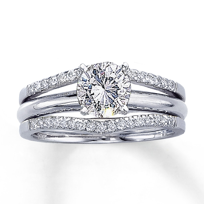 Enhancer 1/4 ct tw Diamonds White Gold Plated