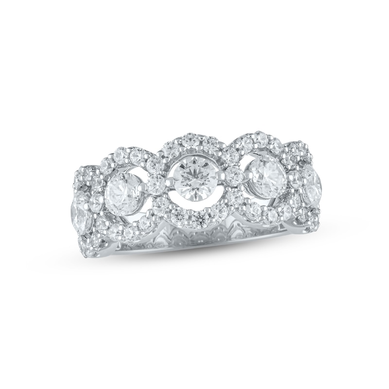 Lab-Created Diamonds by Anniversary Band 2 ct tw White Gold Plated