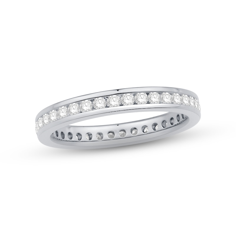 Diamond Eternity Ring 1/2 ct tw Round-cut White Gold Plated