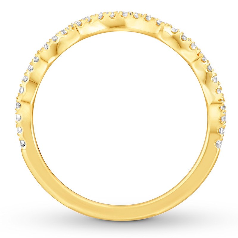 Neil Lane Wedding Band 1/5 ct tw Diamonds Yellow Gold Plated