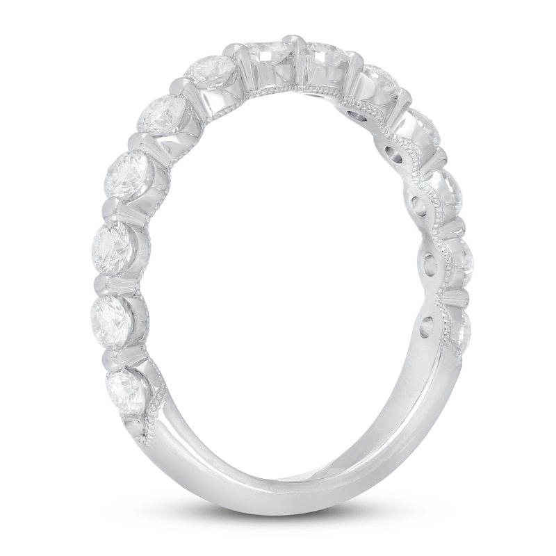 Neil Lane Premiere Diamond Anniversary Ring 3/4 ct tw Round-cut White Gold Plated