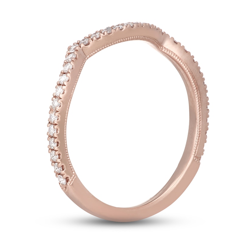 Neil Lane Diamond Wedding Band 1/4 ct tw Round-cut Rose Gold Plated