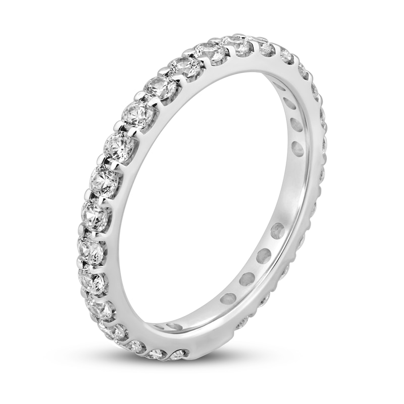 Diamond Sizeable Eternity Band 1 ct tw Round-cut White Gold Plated