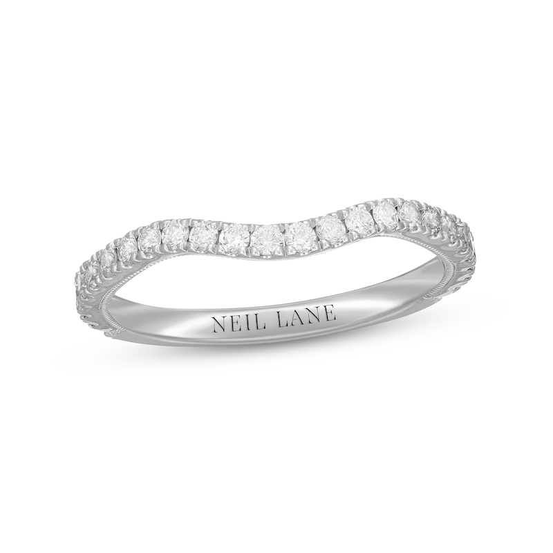 Neil Lane Diamond Wedding Band 3/8 ct tw Round-cut White Gold Plated