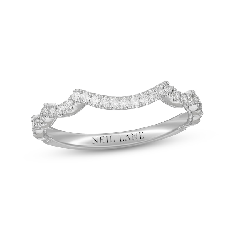 Neil Lane Diamond Wedding Band 1/4 ct tw Round-cut White Gold Plated