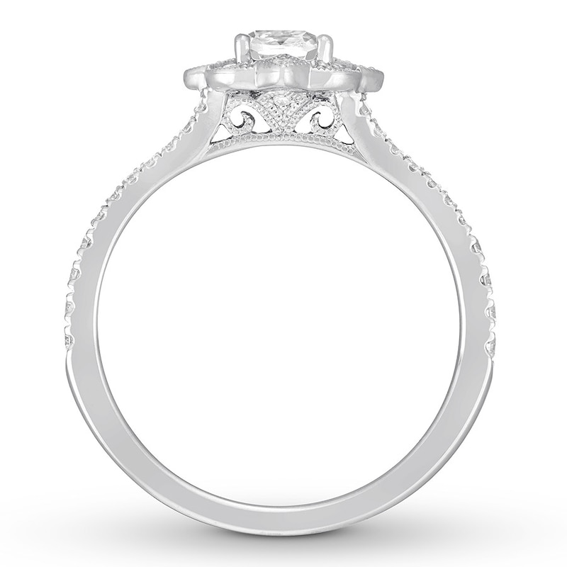 Neil Lane Engagement Ring 3/4 ct tw Diamonds White Gold Plated