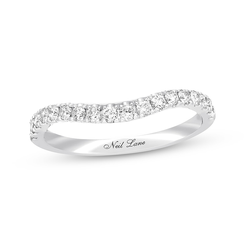 Neil Lane Diamond Wedding Band 3/8 ct tw Round-cut White Gold Plated - Size 5