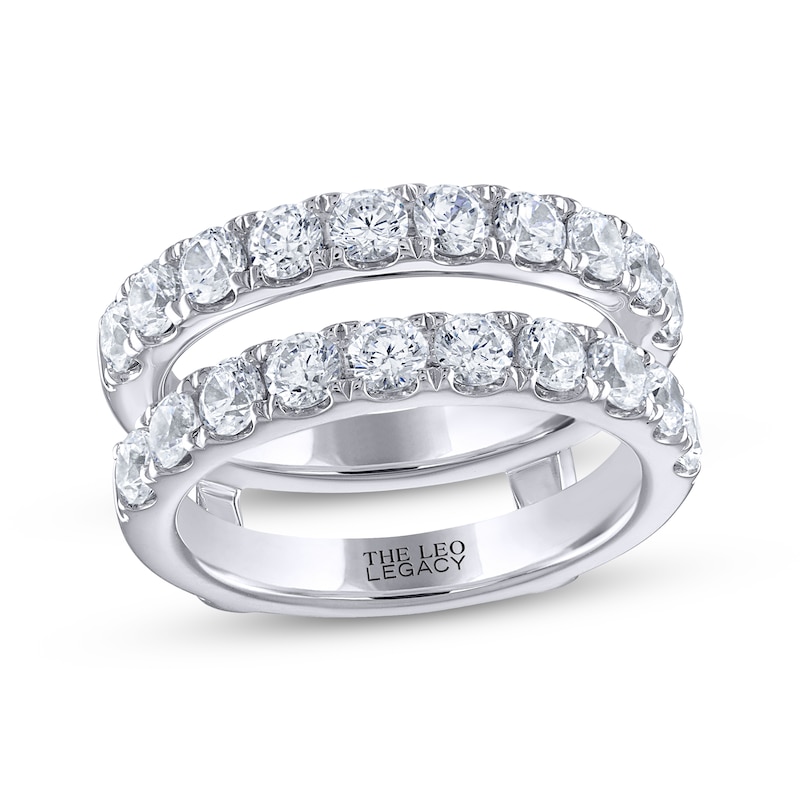 THE LEO Legacy Lab-Created Diamond Enhancer Ring 2 ct tw White Gold Plated