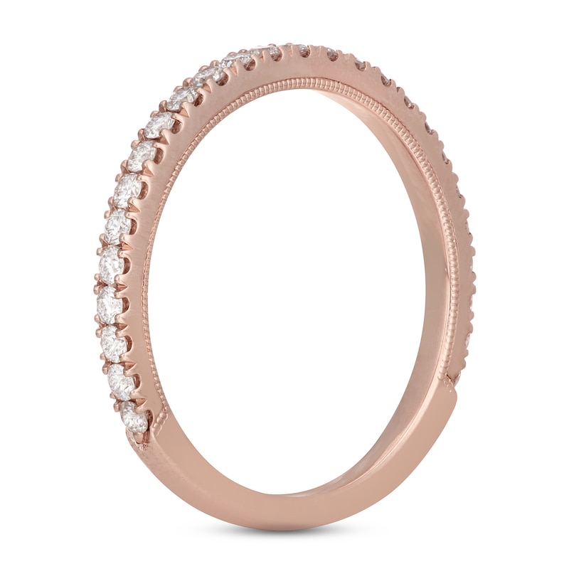 Neil Lane Diamond Wedding Band 3/8 ct tw Round-cut Rose Gold Plated