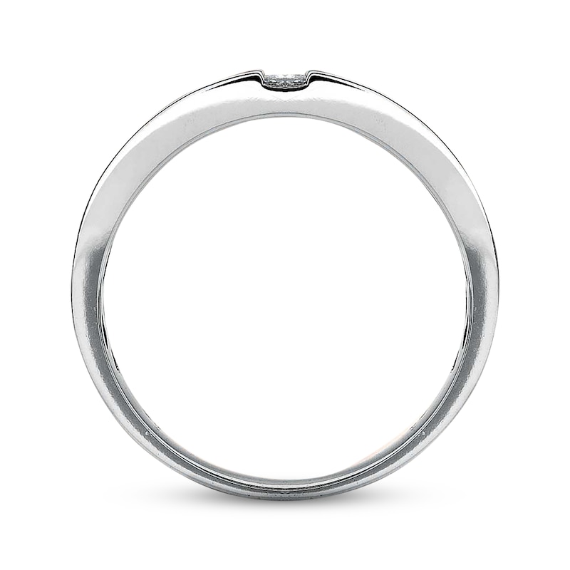 Men's Diamond Ring 1/3 ct tw Square-cut White Gold Plated