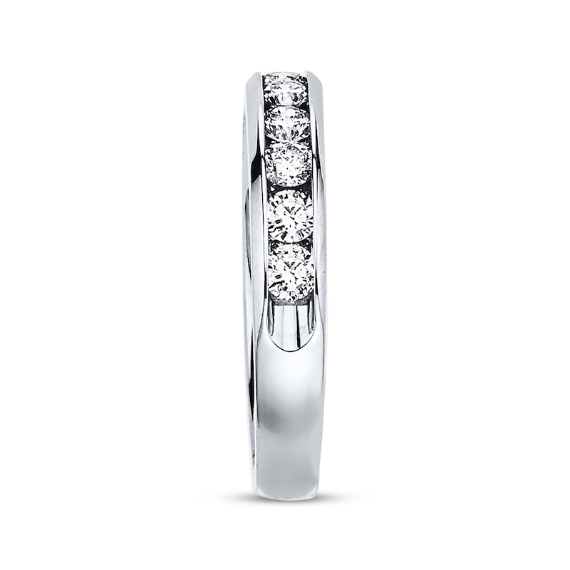 Diamond Anniversary Band 1 ct tw Round-cut White Gold Plated