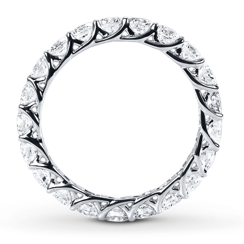Diamond Eternity Ring 2 ct tw Round-cut White Gold Plated