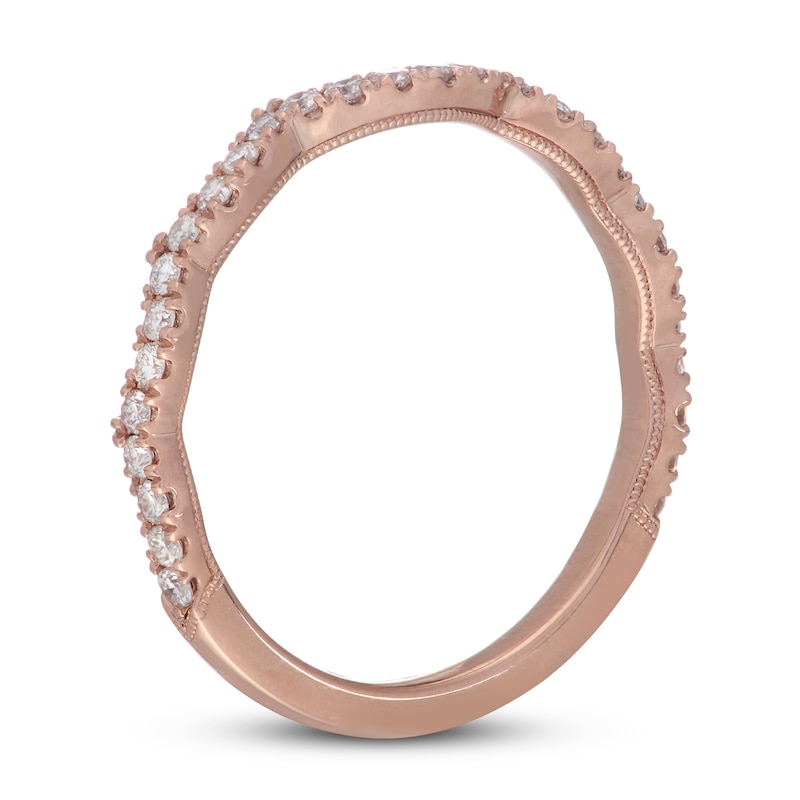 Neil Lane Diamond Wedding Band 1/3 ct tw Round-cut Rose Gold Plated