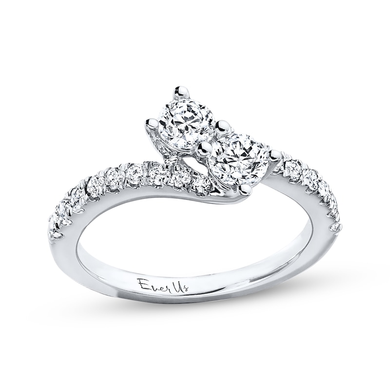 Ever Us Diamond Ring 1 ct tw Round-cut White Gold Plated
