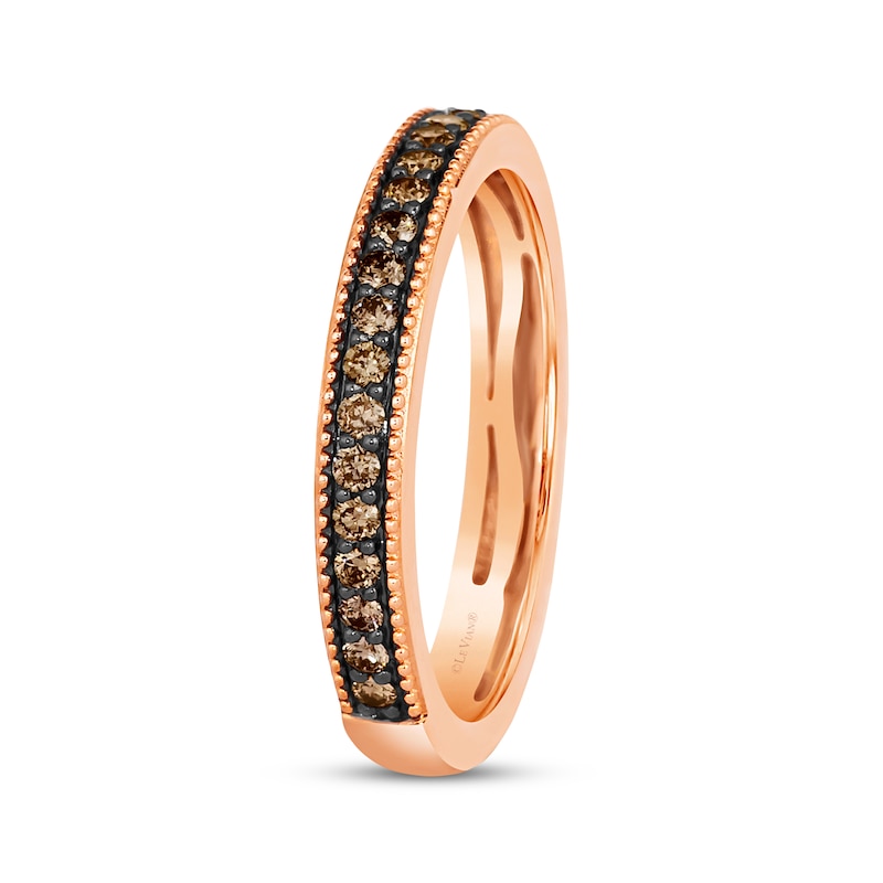 Le Vian Diamond Band 3/8 ct tw Strawberry Gold Plated