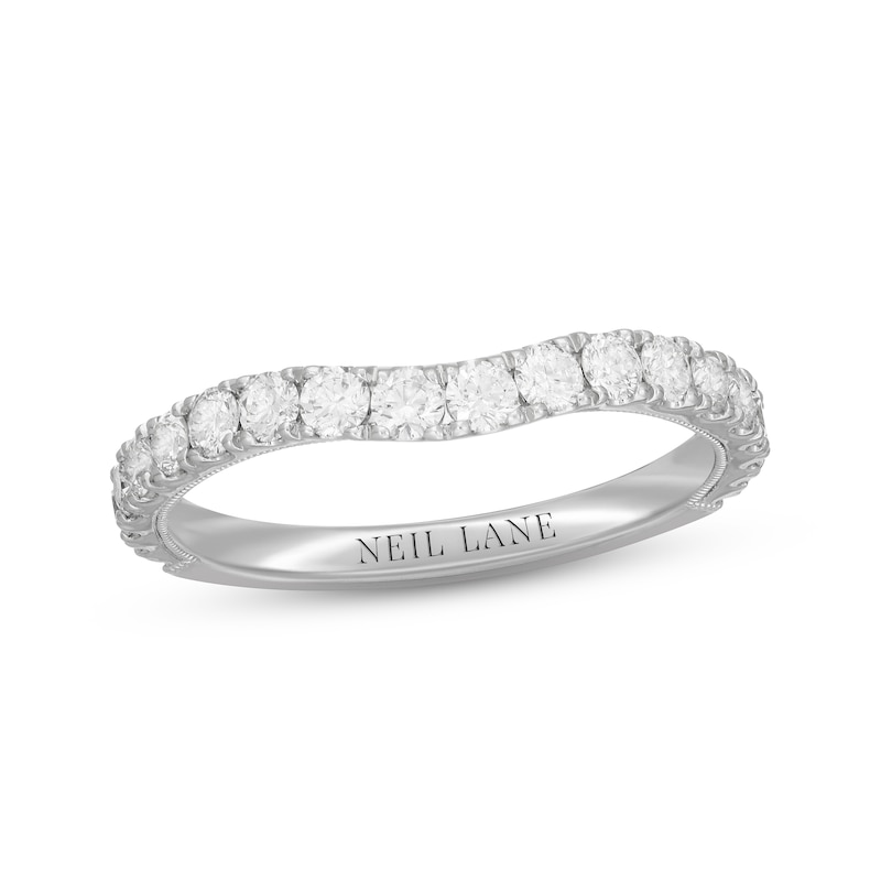 Neil Lane Diamond Wedding Band 5/8 ct tw Round-cut White Gold Plated