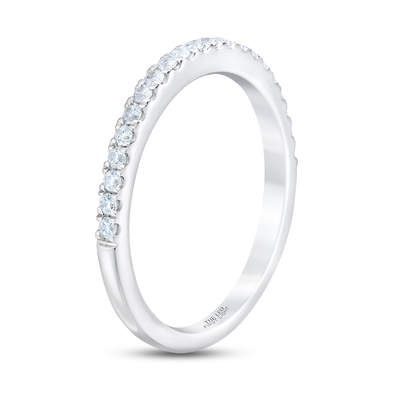 THE LEO First Light Diamond Wedding Band 1/4 ct tw White Gold Plated