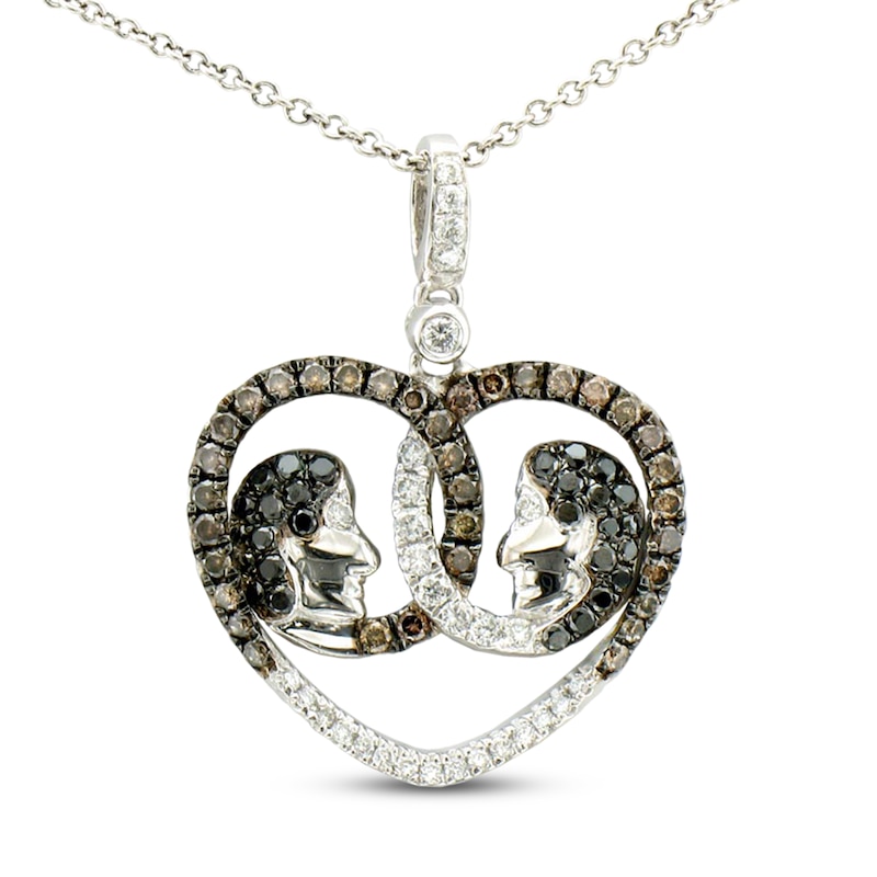 Le Vian Exotics Necklace 1/2 ct tw Vanilla Gold Plated 18"