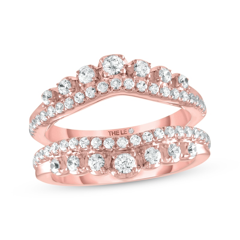 THE LEO Diamond Enhancer Ring 1 ct tw Round-cut Rose Gold Plated