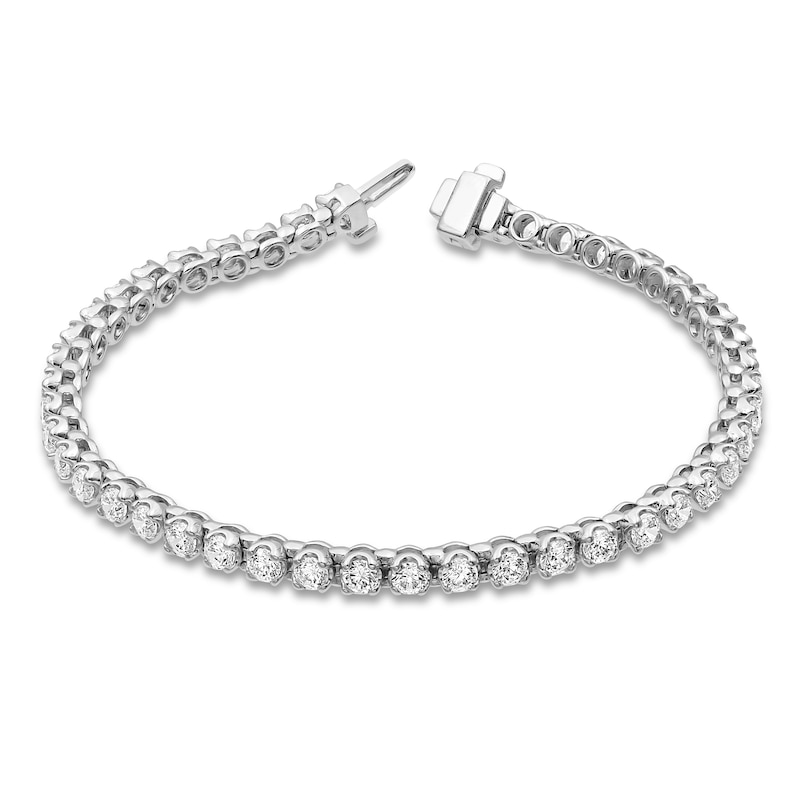 Diamond Fashion Bracelet 5 ct tw Round-cut White Gold Plated 7"