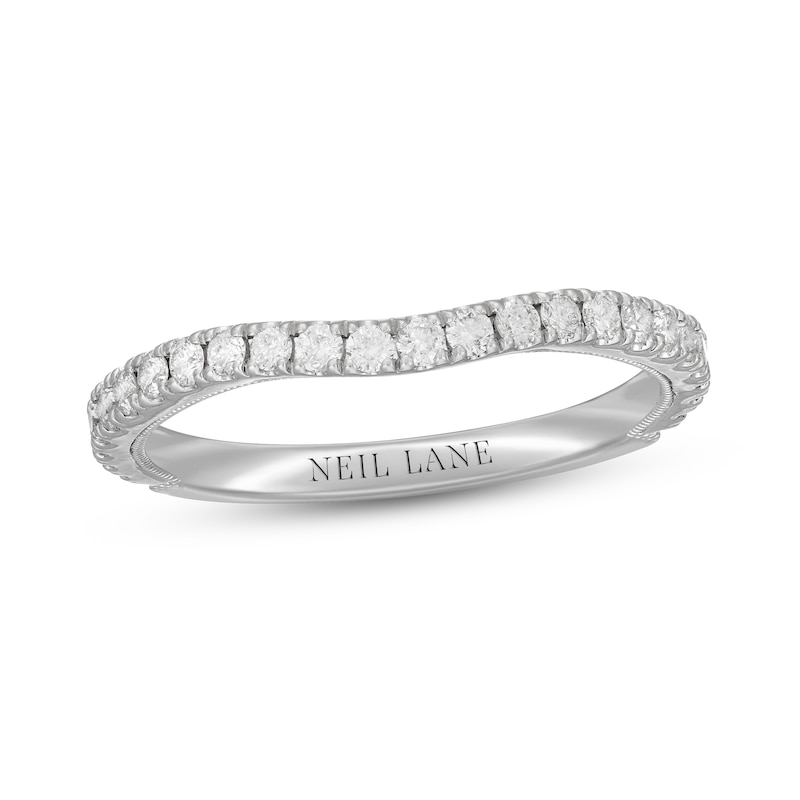 Neil Lane Diamond Wedding Band 3/8 ct tw Round-cut White Gold Plated